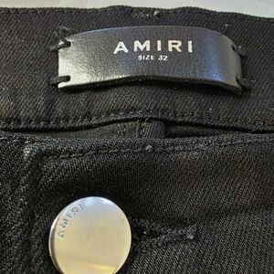 Mens 32x31 AMIRI MX1 Black Denim Jeans